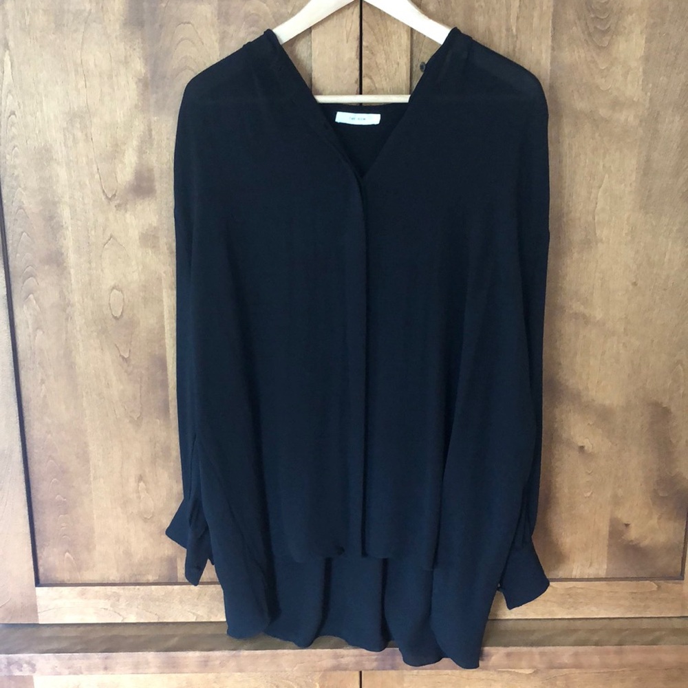 The Row Black Blouse